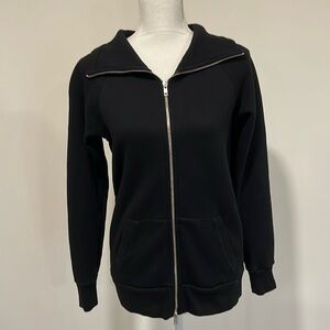 J. Crew Women’s Full Zip Black Sweatshirt Size XS